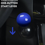 Car all-metal one-button start gear lever，Car one-button starter lever starter cover