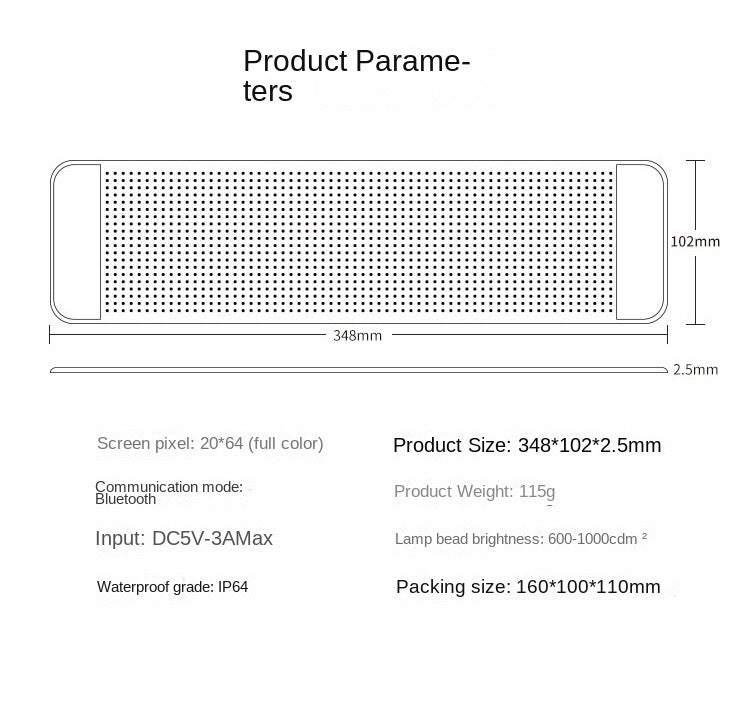 Car LED flexible display, car rear window display