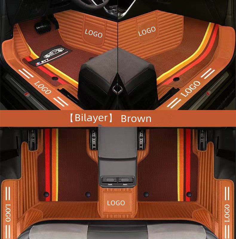 Custom-fit all-weather car floor mat fully surrounded by double-layer wear-resistant material for various car models15