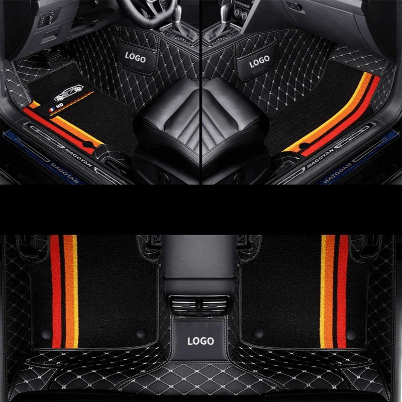 Custom-fit all-weather car floor mat fully surrounded by double-layer wear-resistant material for various car models1