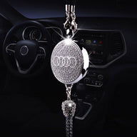 Luxurious car logo perfume pendant with diamonds0