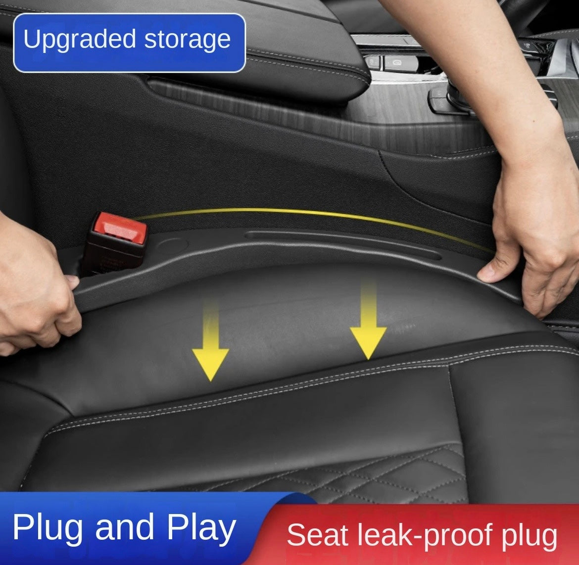 2pcs Car Seat Seam Leakproof Strip for vehicle interior protection5