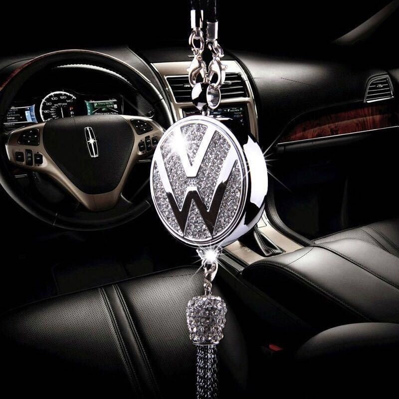 Luxurious car logo perfume pendant with diamonds2